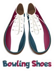 Bowling Shoes Sticker