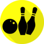 Bowling Sign Illustration Sticker