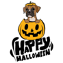 Boxer Halloween Sticker