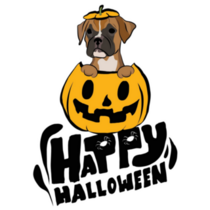 Boxer Halloween Sticker