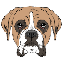 Boxer Ink Realistic Sticker