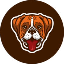Boxer Mascot Sticker