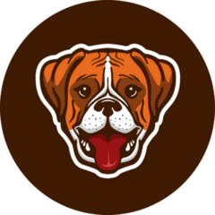 Boxer Mascot Sticker
