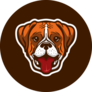 Boxer Mascot Sticker