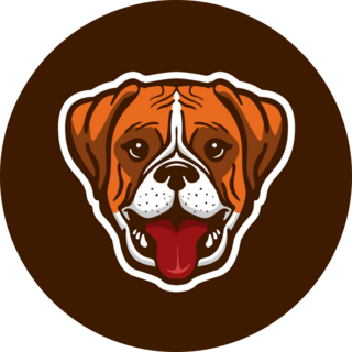 Boxer Mascot Sticker