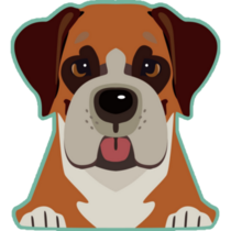 Boxer On Green Sticker