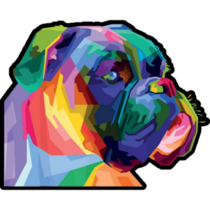 Boxer Pop Art Sticker