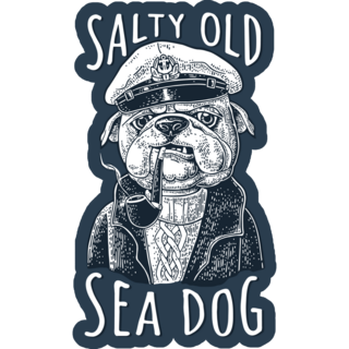Boxer Sea Dog Sticker