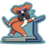 Boxer Treadmill Sticker