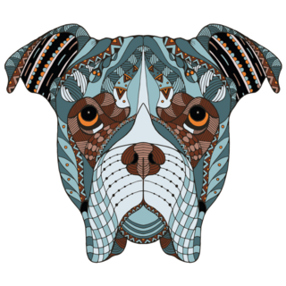 Boxer Zentangle Sticker