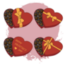 Boxes With Chocolate Set Sticker