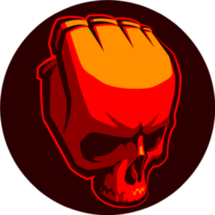 Boxing Glove As Skull Sticker