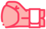Boxing Glove Fist Icon Sticker