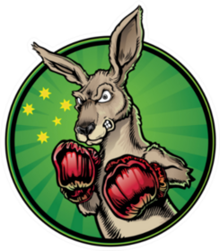 Boxing Kangaroo Sticker