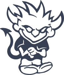 Boy Devil Up To No Good Sticker