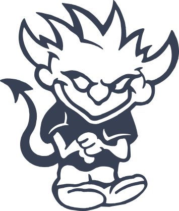 Boy Devil Up To No Good Sticker