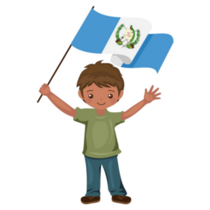 Boy Guatemala Flag Sticker