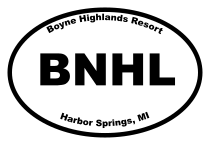 Boyne Highlands Resort Oval Sticker