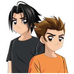 Boys Anime Male Manga Cartoon Sticker