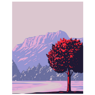 Boysen State Park With Wind River Canyon Wyoming Sticker