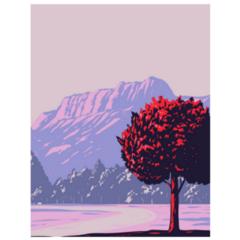 Boysen State Park With Wind River Canyon Wyoming Sticker