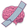 Brain Art Illustration Tape Sticker