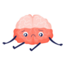 Brain Depressive Cartoon Sad Tired Brain Sticker