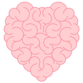 Brain Vs Heart Concept Sticker