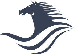 Brave Horse With Stripes Sticker