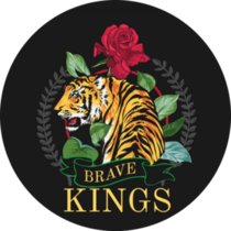Brave King Tiger Sticker