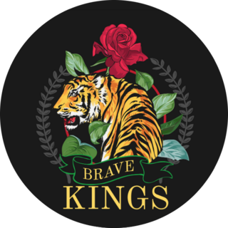 Brave King Tiger Sticker