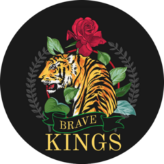 Brave King Tiger Sticker
