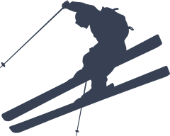 Brave Snow Skier Sticker