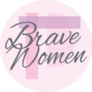 Brave Women Lettering Sticker