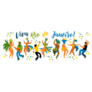 Brazil Carnival Viva Rio De Janeiro Sticker