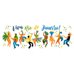 Brazil Carnival Viva Rio De Janeiro Sticker