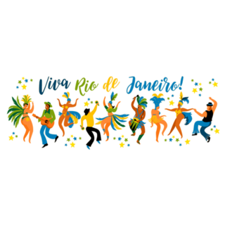 Brazil Carnival Viva Rio De Janeiro Sticker