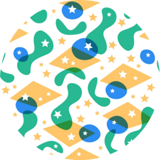 Brazil Flag Seamless Pattern Sticker