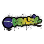 Brazil Graffiti Lettering Typography Sticker