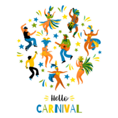 Brazil Hello Carnival Sticker 