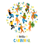 Brazil Hello Carnival Sticker 