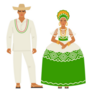 Brazilian Folk Costumes Sticker 