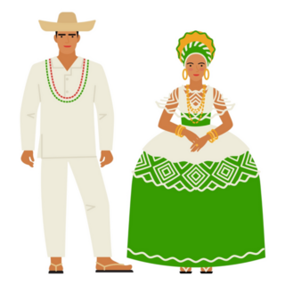 Brazilian Folk Costumes Sticker 
