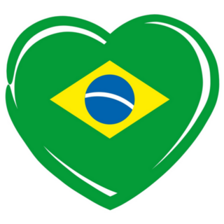 Brazilian Heart Illustration Sticker