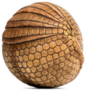 Brazilian Three-banded Armadillo Rolled Up In Ball Sticker