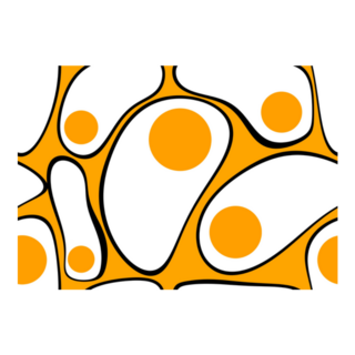 Breakfast Abstract Egg Pattern Sticker