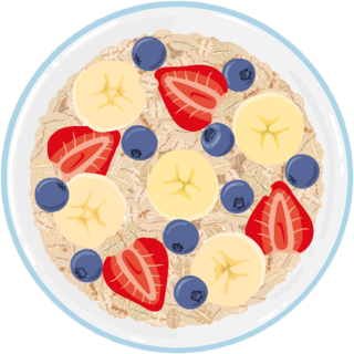 Breakfast Fruit Bowl Sticker