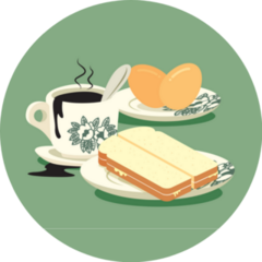 Breakfast Set Traditional Malaysia Spread Sticker