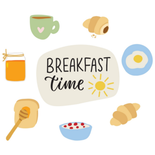 Breakfast Time Sticker Sheet