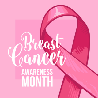 Breast Cancer Awareness Month Banner Sticker